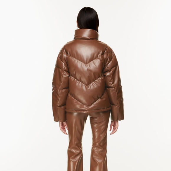 SOLD ON FB MARKETPLACE Aritzia Wilfred The Cloud Puff Vegan Leather Puffer Coat - Picture 8 of 13